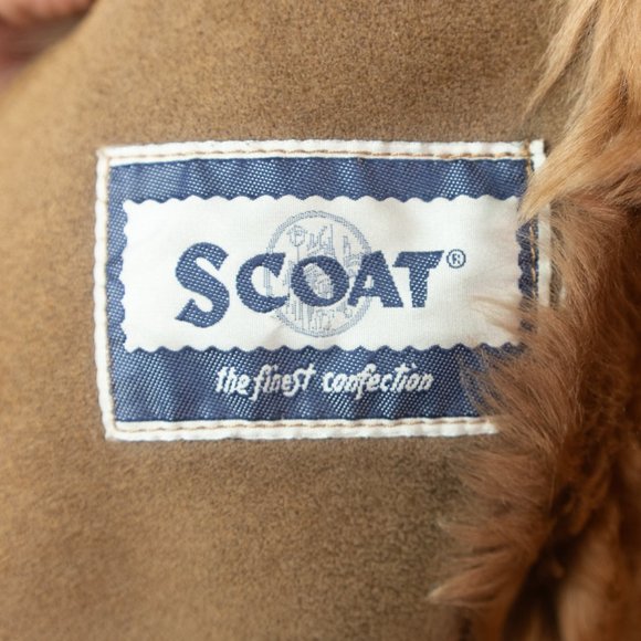 Shearling Full-Length Coat with turn-up sleeve cuffs - Picture 13 of 16